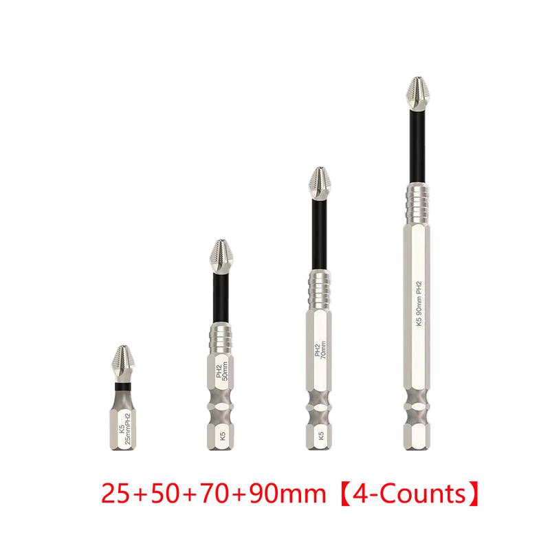 K5 Titanium Impact Driver Bit Set – Magnetic, Non-Slip & Impact-Resistant Drill Bits