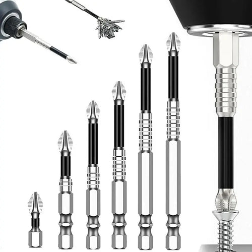 K5 Titanium Impact Driver Bit Set – Magnetic, Non-Slip & Impact-Resistant Drill Bits