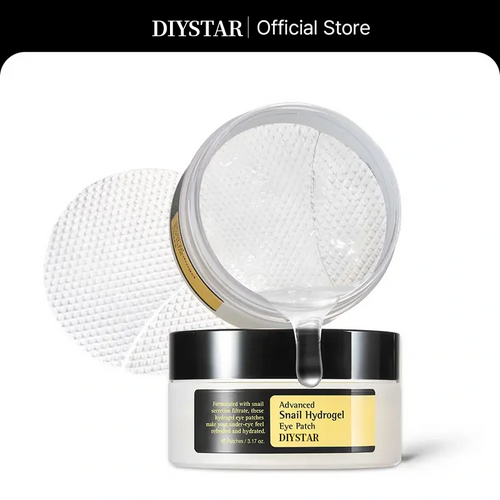 DIYSTAR Snail Hydrogel Eye Mask – Brighten, Hydrate & Firm Under-Eyes