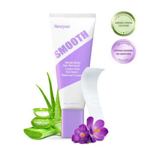 Newyuo Painless Hair Removal Cream – Gentle & Fast, Aloe-Enriched, For Sensitive Skin & Intimate Areas