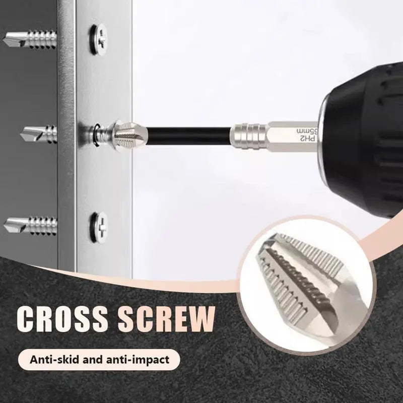 K5 Titanium Impact Driver Bit Set – Magnetic, Non-Slip & Impact-Resistant Drill Bits