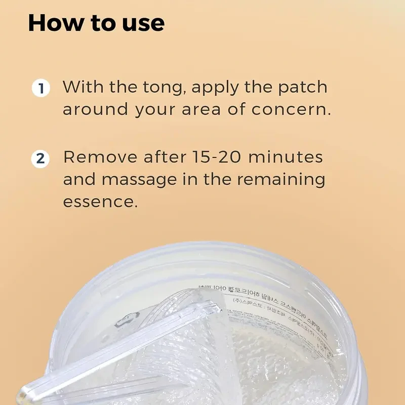 DIYSTAR Snail Hydrogel Eye Mask – Brighten, Hydrate & Firm Under-Eyes