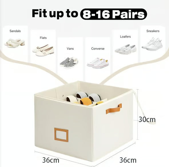 š„Fabric Shoe Organizer Storage Box