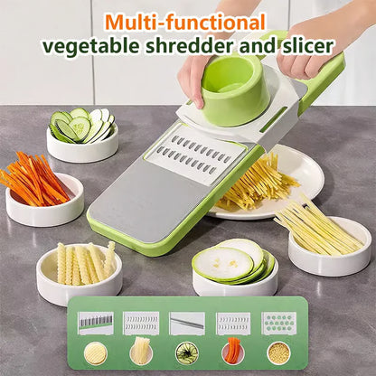 5 in 1 Vegetable Cutter with Cheese Grater
