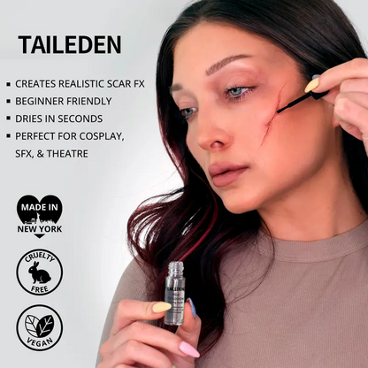 TAILEDEN Rigid Collodion – Quick, Buildable, Ultra-Realistic Scar FX for Cosplay & SFX