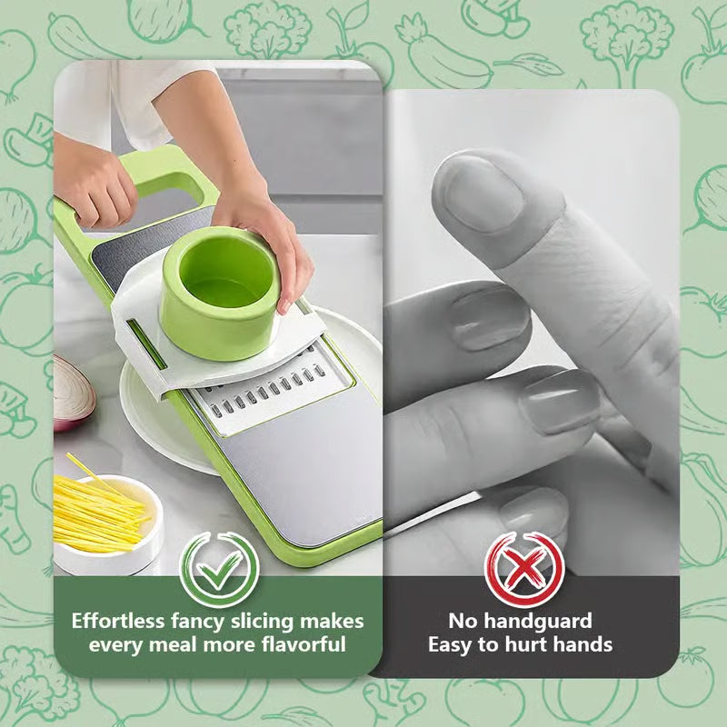 5 in 1 Vegetable Cutter with Cheese Grater