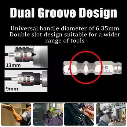 K5 Titanium Impact Driver Bit Set – Magnetic, Non-Slip & Impact-Resistant Drill Bits