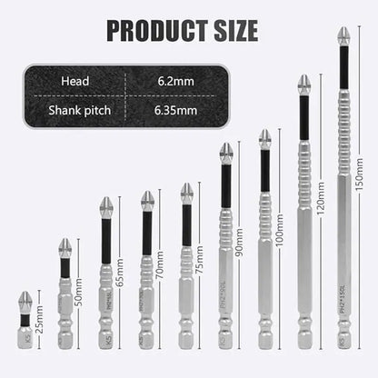 K5 Titanium Impact Driver Bit Set – Magnetic, Non-Slip & Impact-Resistant Drill Bits